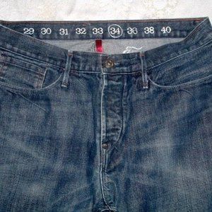 Earnest Sewn blue denim jeans Hemingway 34